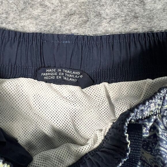 Tommy Hilfiger Men's Swim Shorts Size Small Blue Paisley‎ Drawstring - Picture 4 of 7
